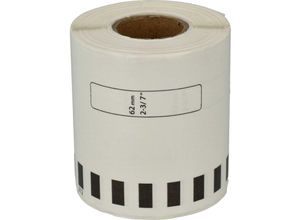4062692275650 - Etiketten-Rolle 62mm x 1524m kompatibel mit Brother P-Touch QL-650TD QL-700 QL-710 Etiketten-Drucker - Endlosetiketten premium - Vhbw