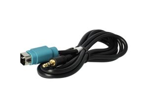 4062692333848 - Aux Line In Adapter Kabel kfz Radio kompatibel mit Alpine CDA-105Ri CDA-117Ri CDE-101R RM CDE-102Ri CDE-103BT CDE-104BTi - usb - Vhbw