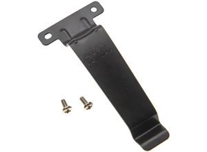 4062692370621 - Gürtelclip kompatibel mit Kenwood TK-3302E3 TK-3302T TK-3302UK TK-3306M3 Funkgerät - Metall Schwarz - Vhbw