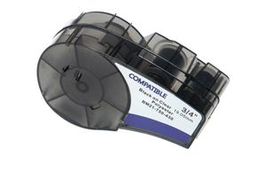 4062692556018 - vhbw Schriftband-Kassette kompatibel mit Brady BMP21 BMP21-LAB BMP21-PLUS ID PAL LABPAL Etiketten-Drucker 1905mm Schwarz auf Transparent