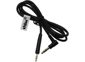 4062692560442 - Audio aux Kabel kompatibel mit akg K840 K840KL K845 K845BT N90 N90Q Y40 Kopfhörer - Audiokabel 35 mm Klinkenstecker 100 cm Schwarz - Vhbw