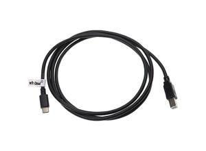 4062692567724 - Vhbw - usb c auf usb b Druckerkabel Scannerkabel Adapterkabel - 15 m Schwarz