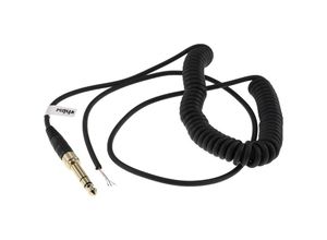 4062692575255 - Audio aux Kabel kompatibel mit Beyerdynamic dt 770 dt 770 Pro Kopfhörer - Audiokabel 35 mm Klinkenstecker auf 63 mm 100 - 300 cm Schwarz - Vhbw