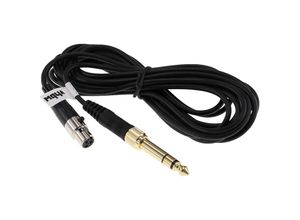 4062692575279 - Audio aux Kabel kompatibel mit akg K240 mk ii K141 mk ii K171 mk ii Kopfhörer - Audiokabel 35 mm Klinkenstecker auf 63 mm 3 m Schwarz - Vhbw