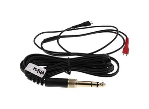 4062692575316 - Audio aux Kabel kompatibel mit Sennheiser hd 222 hd 224 hd 230 hd 25 hd 250 Kopfhörer - Audiokabel 35 mm Klinkenstecker auf 63 mm Schwarz