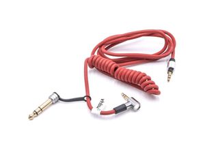 4062692594195 - Audio aux Kabel kompatibel mit Monster Beats by Dr Dre Beats ep Kopfhörer - Audiokabel 35 mm Klinkenstecker auf 63 mm 150 cm Rot - Vhbw