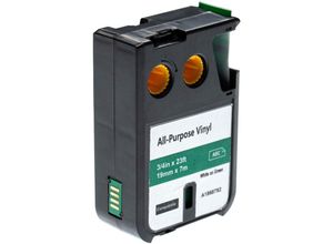 4062692604047 - 1x Schriftband-Kassette kompatibel mit Dymo xtl 500 Series 300 Series Etiketten-Drucker 19mm Weiß auf Grün Vinyl - Vhbw