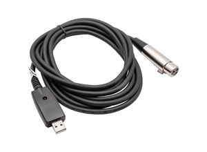 4062692702828 - Vhbw - Adapterkabel usb 20 auf xlr Buchse 3-polig - 28m Audiokabel Mikrofonkabel USB-Kabel