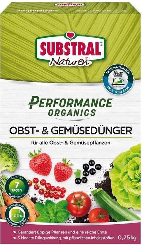 4062700883693 - Substral Naturen Evergreen biologischer und organischer Obst- und Gemüsedünger 750g