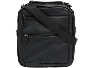 4062701747277 - DUNMORE Schultertasche Kunstleder uni für Herren schwarz