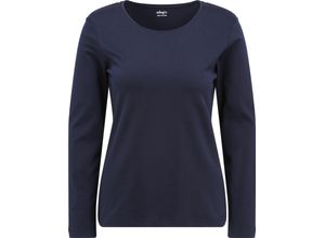 4062703250089 - adagio Langarmshirt Bea Casual-Look Rundhalsausschnitt für Damen blau 40