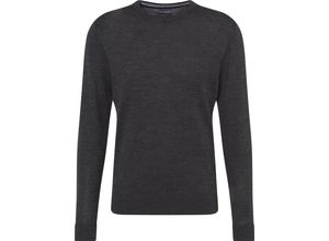 4062703836894 - GALERIA essentials Wollpullover Rippbündchen weich für Herren grau L