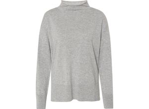 4062704700217 - GALERIA Seide-Cashmere Pullover Bari Stehkragen Rippbündchen für Damen grau 34