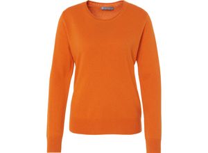 4062704701740 - GALERIA Seide-Cashmere Pullover Madrid Rundhals für Damen orange 46