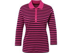 4062704748288 - adagio Tilda Poloshirt 3 4-Arm Pima-Baumwolle für Damen pink 48