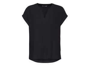 4062705004482 - adagio Shirtbluse Bonnie Kurzarm Split-Neck für Damen schwarz 48