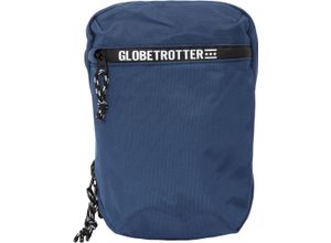 4062741163372 - GLOBETROTTER Umhängetasche Reißverschluss Label blau