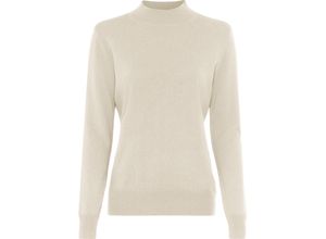 4062741537760 - GALERIA Seide-Cashmere Pullover Rom Stehkragen für Damen beige 40