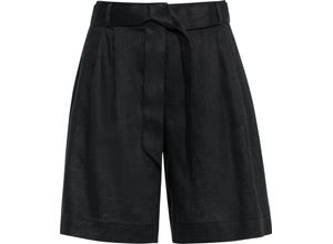 4062741601553 - GALERIA Leinenshorts Levi 4 Bindegürtel Eingrifftaschen für Damen schwarz 46