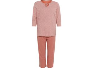 4062741708627 - DESIRéE Capri-Pyjama Schlüsselloch-Ausschnitt 3 4-Arm für Damen rosa 44 46