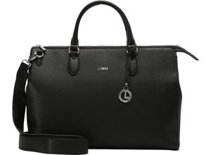 4062756030232 - LCREDI Henkeltasche Ella Kunstleder uni für Damen schwarz