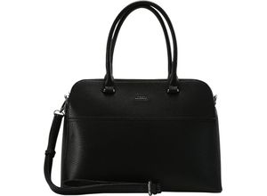 4062756040484 - LCREDI Shopper Franka Kunstleder Emblem uni für Damen schwarz