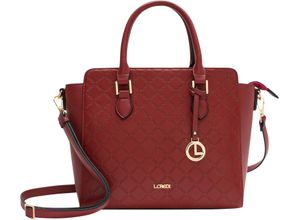 4062756104957 - LCREDI Shopper Kunstleder Reißverschluss für Damen rot