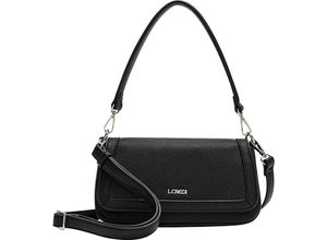 4062756105671 - LCREDI Schultertasche Magnetverschluss Emblem für Damen schwarz