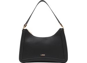 4062756106753 - LCREDI Schultertasche Reißverschluss Emblem für Damen schwarz