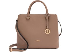 4062756107637 - LCREDI Henkeltasche Bodennägel Emblem für Damen beige