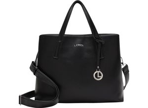 4062756109563 - LCREDI Henkeltasche Kunstleder Anhänger für Damen schwarz