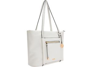 4062756109907 - LCREDI Shopper Reißverschluss Kunstleder für Damen weiß