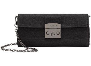 4062756115359 - LCREDI Clutch Glitzer Ketten-Trageriemen für Damen schwarz