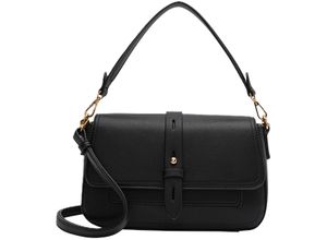 4062756115557 - LCREDI Schultertasche Kunstleder Magnetverschluss für Damen schwarz