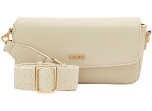 4062756115618 - LCREDI Umhängetasche Kunstleder Emblem für Damen beige