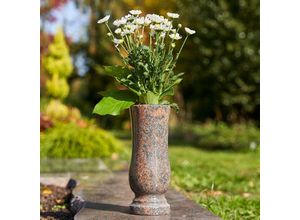 4062789001742 - Koka - Grab-Vase aus Granit Gneis mit Abflussloch - Mehrfarbig