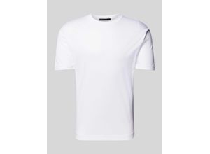 4062843831810 - T-Shirt mit geripptem Rundhalsausschnitt Modell GILBERD