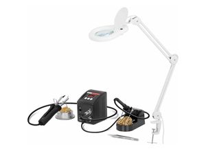 4062859002334 - Set Lötstation mit Lupenleuchte 80 w Digital 480 °c led - Stamos