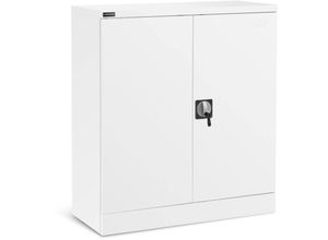 4062859010100 - Fromm&starck - Metallschrank 102cm Mehrzweckschrank weiß Aktenschrank abschließbar Büroschrank - Weiß