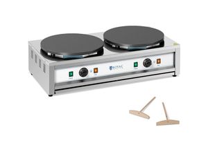 4062859011404 - Crêpesmaker Crepeseisen Crepe Maschine Crepesplatte 2 x 3000 w 2 x Ø400 mm