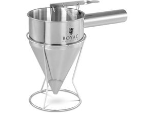 4062859012043 - Royal Catering - Fülltrichter Likörtrichter Gebäckfüller 12 l Edelstahl Dosieröffnung 8 mm