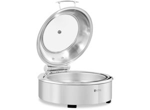 4062859058546 - Royal Catering - generalüberholt] Chafing Dish Warmhaltebehälter Rechaud rund mit Sichtfenster 55 l - gut