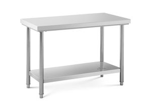 4062859063052 - Edelstahl Arbeitstisch Edelstahltisch Zerlegetisch Gastrotisch 120x60 cm 137 kg - Silbern