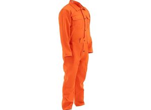 4062859073518 - Schweißer Overall Schweißeroverall Handwerker Overall Coverall Orange Größe L - Orange