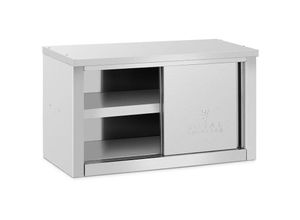 4062859074775 - Royal Catering - Edelstahl Hängeschrank mit Schiebetüren Wandhängeschrank 900 x 400 x 500 mm