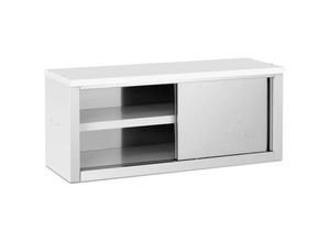 4062859074812 - Royal Catering - Edelstahl Hängeschrank mit Schiebetüren Wandhängeschrank 1200 x 400 x 500 mm