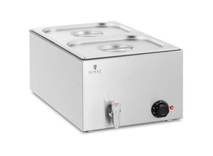 4062859090386 - Bain Marie Warmhaltebehälter Speisenwärmer Ablasshahn 600 w 2 gn 1 2