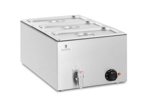 4062859090393 - Royal Catering - Bain Marie Warmhaltebehälter Speisenwärmer Ablasshahn 600 w 3 gn 1 3