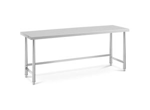 4062859093578 - Royal Catering - Gastro Edelstahl Arbeitstisch Edelstahltisch Zerlegetisch 200 x 70 cm 95 kg