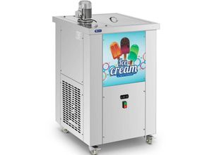 4062859196156 - Royal Catering - Eismaschine für Eis am Stiel 2 Fomen 75 + 110 ml 80 St 15 min   6000 St Tag - Silbern